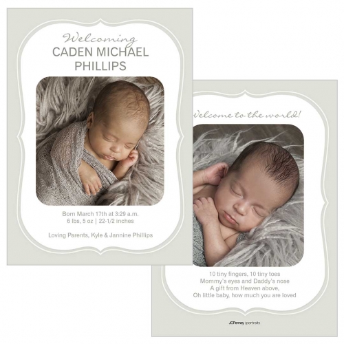 Birth Announcement Cards from JCPenney Portraits