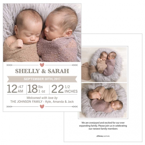 Birth Announcement Cards from JCPenney Portraits